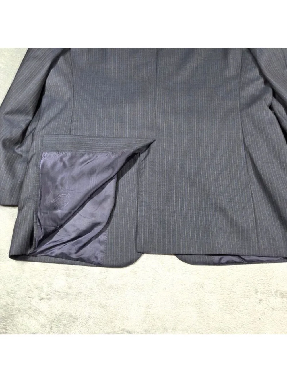 Brooks Brothers Sport Coat 45R 1818 Madison Saxxon Wool Pinstripe Blazer Jacket